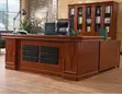 L-Shaped CEO Executive Office Desk - Modern Brown - 3