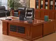 L-Shaped CEO Executive Office Desk - Modern Brown - 4