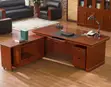 L-Shaped CEO Executive Office Desk - Modern Brown - 5