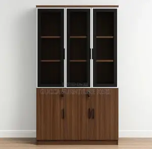 3-Door Wooden Filing Cabinet