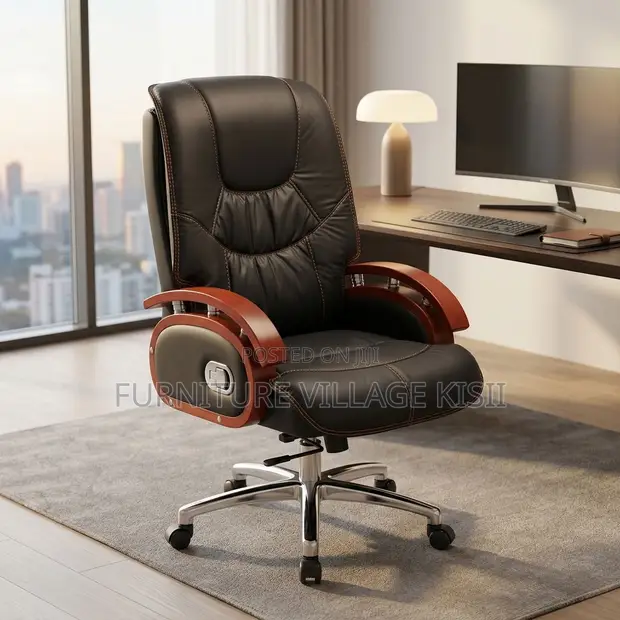 Leather Recliner Office Chair - Brand New - 1