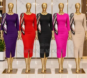 Elegant High Quality Cotton Dress - Corporate Wear