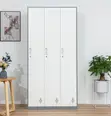 Grey 3-Door Metal Storage Locker Cabinet - 3