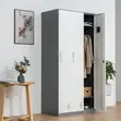 Grey 3-Door Metal Storage Locker Cabinet - 4