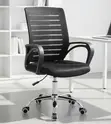 Ergonomic Mid-Back Mesh Office Chair - Black - 1