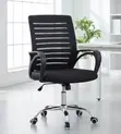 Ergonomic Mid-Back Mesh Office Chair - Black - 5