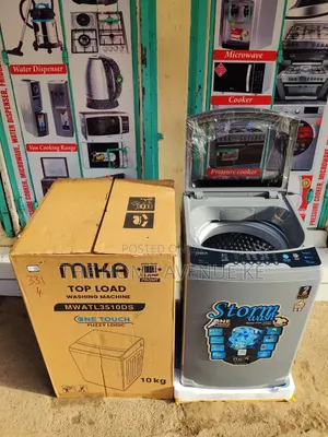Mika 10KG Fully Automatic Top Load Washing Machine - Dark Silver