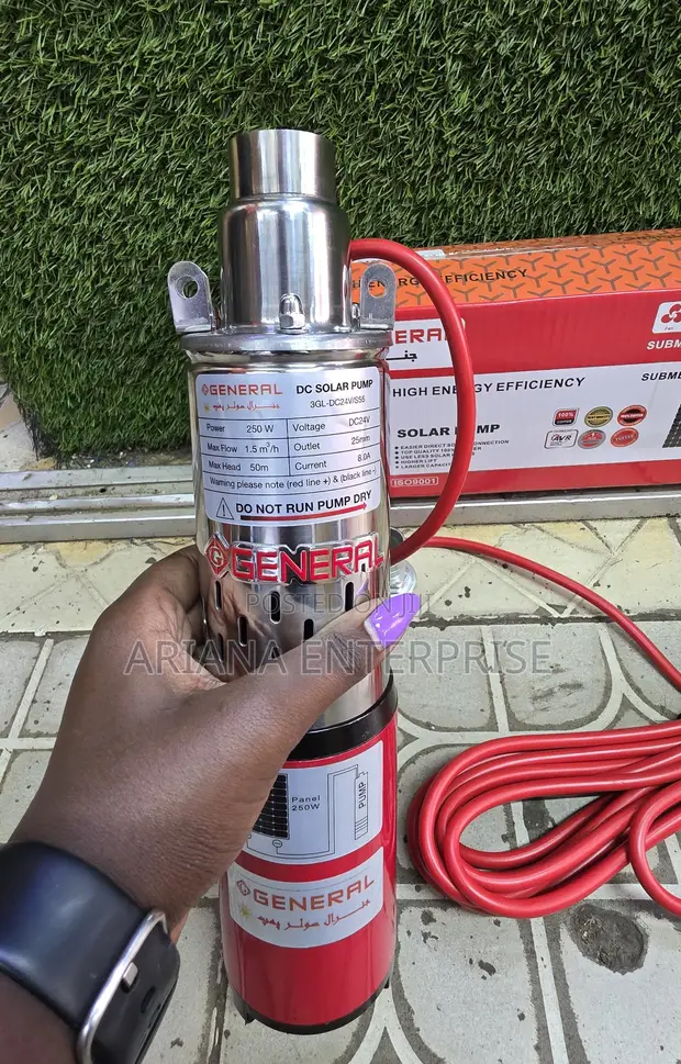 General DC Solar Submersible Water Pump (24V, 250W) - 1