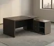 160cm L-Shaped Office Desk - Modern Executive Workstation - 3