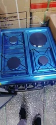 OLELON 50x55 Gas Cooker, 3 Gas Burners + 1 Hot Plate, Electric Oven - 2