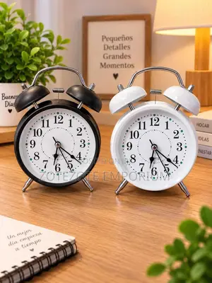 Vintage Twin Bell Alarm Clock - Classic Retro