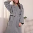 Koti la Kuoga la Pamba la Waffle - Laini, Linalonyeza Maji, Unisex XL - 3