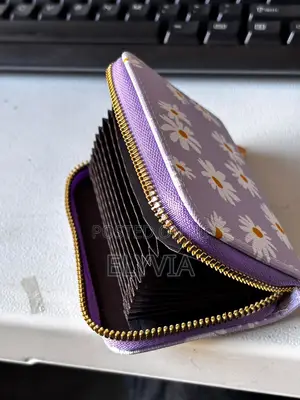 Purple Floral Card Holder