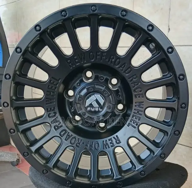 Size 18 Matt Black Toyota Rims (4pcs) - 1
