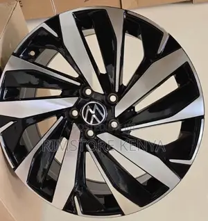 VW 18-Inch Black Silver Alloy Rims (Set of 4)