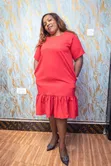 A&D Pink Faux Silk Sundress - XL - 2