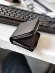 Plain Black Saffiano Cardholder - 1
