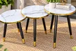 Modern 3-in-1 Executive Pure Marble Table - 1