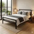 Kitanda cha Chuma cha Kisasa chenye Headboard na Footboard - 1