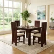 Brand New 4-Seater Solid Mahogany Dining Table Set - 2