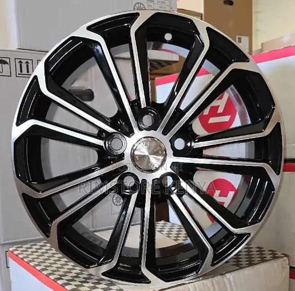 Subaru Premio 16" Black Silver Rims (Set of 4) - 1