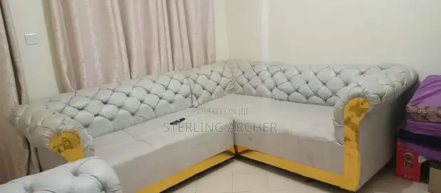 White L-Seat Sofa - 1