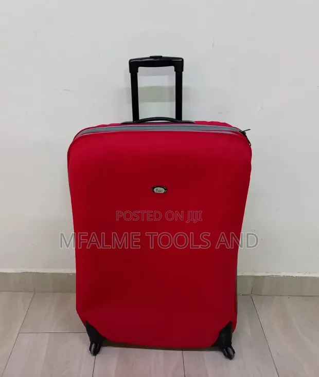 Ex-UK Vibrant Red Softside Rolling Suitcase - 1