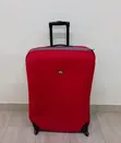 Ex-UK Vibrant Red Softside Rolling Suitcase - 1