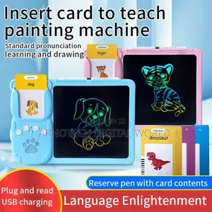 2-in-1 Talking Flash Card Reader & LCD Writing Tablet