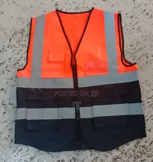 Executive Reflective Safety Vest with Silver Strips