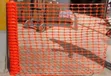 Orange Plastic Safety Barrier Mesh Fencing Roll - 1