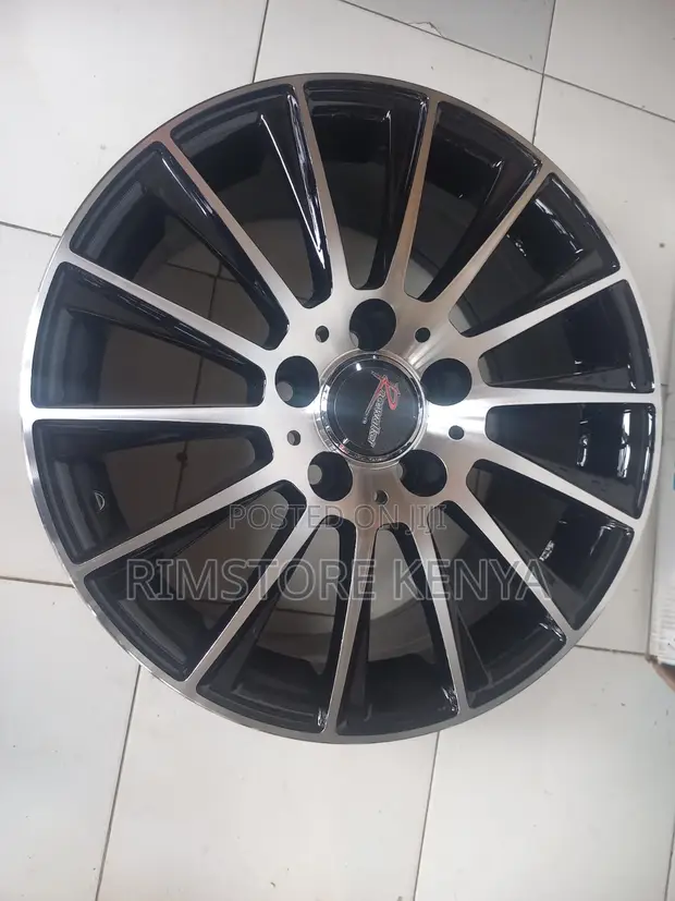 Brand New 18-inch Black Silver Alloy Rims - 1