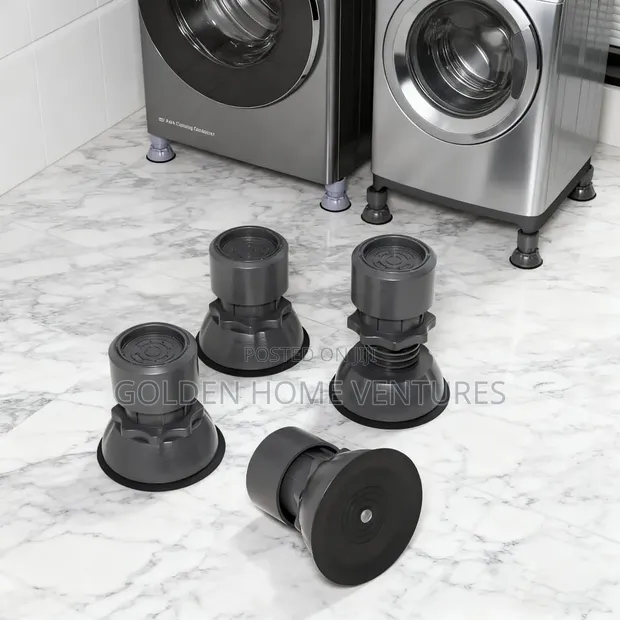 4Pcs Adjustable Anti-Vibration Foot Pads for Washer/Fridge - 1