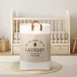 Foldable Cotton Linen Laundry Hamper Basket - 2
