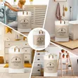 Foldable Cotton Linen Laundry Hamper Basket - 4