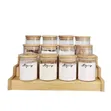 12-Piece Glass Spice Jar Set with Bamboo Stand - 3
