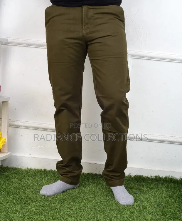 Khakis za Wanaume Miguu Sawa - Mpya Kabisa - 1