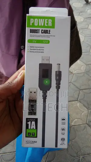 USB to DC Power Boost Cable - 9V/12V