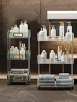 3 Tier Acrylic Rolling Storage Cart Organizer - 4