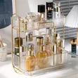 Luxury 2-Tier Gold Cosmetic Storage Rack - 4