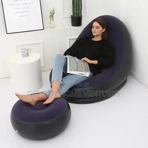 Kiti cha Sofa cha Kujipuliza cha Deluxe chenye Ottoman