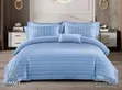 Striped Cotton Duvet Cover Set 6x7 Feet - 6 Piece Bedding - 3