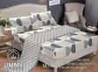 Set ya Vitanda vya Pamba Vilivyochapishwa 7x8 Ft, Vipande 6 - 4