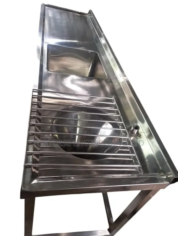 Stainless Steel Hospital Sluice Sink 1500x560mm - 1
