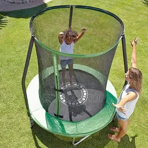 Trampolini ya Watoto ya Kijani Ndimu ya 6ft