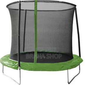 Kids 6ft Lime Green Bouncing Trampoline - Outdoor Activity