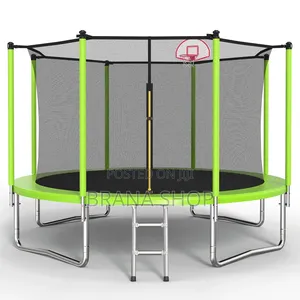 6ft Lime Green Outdoor Trampoline - Kids Garden Play