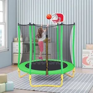 Trampoline ya 8ft Rangi ya Kijani Kibichi kwa Watoto