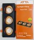 ATTA Lighting Triple Square Spotlight Fitting - 1