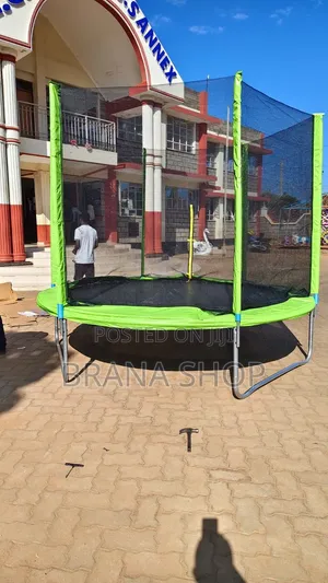 Trampoline ya Watoto ya 12ft Rangi ya Kijani